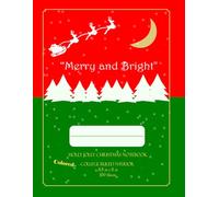 Christmas Notebook. Great for writing, planning, doodling during the Holidays. Size 8,5 x 11 in, 200 Pages, Green & Red Colored Lines, College Ruled: ... this Festive "Holly Jolly Christmas Notebook"