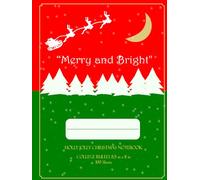 Christmas Notebook. Great for writing, planning, doodling during the Holidays. Size 8,5 x 11 in, 200 Pages, College Ruled: Spend your Holiday with this Festive "Holly Jolly Christmas Notebook"