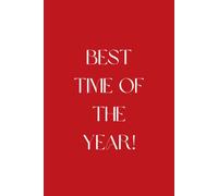 Christmas Notebook, Paperback, 100 pages, 6 x 9 inches, Red, White