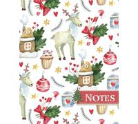 Christmas Notes Notebook: 120 Pages | 8x10" | Cute Holiday Lined Composition Notepad With a Space for a Date