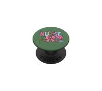 Christmas Nurse Coquette Bow Stethoscope ER RN ICU Nursing PopSockets PopGrip Adesivo