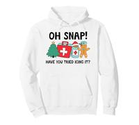 Christmas Nurse Have You Tried Icing It Gingerbread Did Try Felpa con Cappuccio