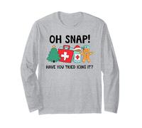 Christmas Nurse Have You Tried Icing It Gingerbread Did Try Maglia a Manica