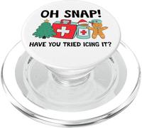 Christmas Nurse Have You Tried Icing It Gingerbread Did Try PopSockets PopGrip per MagSafe