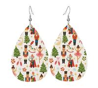 Christmas Nutcracker & Ballet Dancer Orecchini In Pelle Moda Orecchini Leggera Pendenti Per Donna Carnevale