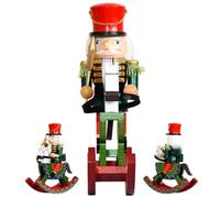 Christmas Nutcracker Ornaments, Vintage Festival Decoration, Sculpture