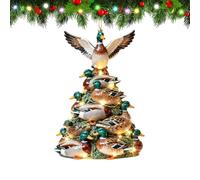 Christmas Ornament - 2D Acrylic Animal | Stacked Tree Decor