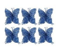 Christmas Ornament - Christmas Tree Ornament | Christmas Decoration, Butterfly Christmas Ornament For Indoor Use, Glittery Butterfly Clips For Tree Decorations - Glittery Butterfly Ornament For Table
