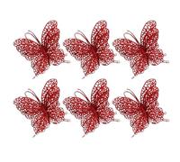Christmas Ornament - Christmas Tree Ornament | Christmas Decoration, Butterfly Christmas Ornament For Indoor Use, Glittery Butterfly Clips For Tree Decorations - Glittery Butterfly Ornament For Table