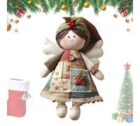 Christmas Ornament Craft - Angel Decoration Kit for Holiday Tree | Handmade Vintage Style with Craft Accessories, Art Set for Adults Girls Beginner Handicraft Lovers Home Decoration Party, 15cm Cloth