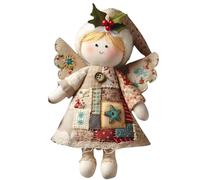 Christmas Ornament Craft - Angel Decoration Kit for Holiday Tree | Handmade Vintage Style with Craft Accessories, Art Set for Adults Girls Beginner Handicraft Lovers Home Decoration Party, 15cm Cloth