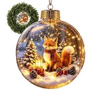 Christmas Ornament Light Up LED - Warm Winter Snowman Bear Penguin Decor