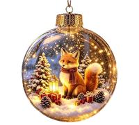 Christmas Ornament Light Up - LED Warm Winter Snowman Bear Penguin Decor