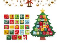 Christmas Ornaments | 24 Days Adorable Squish Toy Christmass Countdown Calendar | Festive Paper Craft, Holiday Decoration | Ideal for Tree, Car, Wall, Door,Home Decor