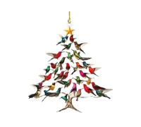Christmas Ornaments Birds - Hummingbird Ornaments For Tree | Stacking Bird Christmas Tree Ornament | Home Decoration For Wall Garden Yard Display Holiday Season Women Men Yard | 8x8x0.3cm