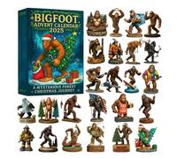 Christmas Ornaments Countdown Calendar - 2D Acrylic Storytelling 24-Day Set Avvento | Creature Theme Ornaments For Family Friends Adults Teens Kids | Tree Window Wall Home Holiday Décor Gift