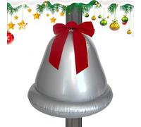 Christmas Ornaments - Large Inflatable Giant Bell Holiday Decorations, Outdoor and Indoor Lawn Decor for Yard, Porch, Office, School, Pathway, Home, Festive 19.69x19.69 inches