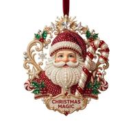 Christmas Ornaments Santa - Cute 2D Acrylic Hanging Decoration