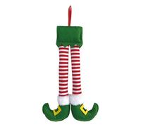 Christmas Ornaments, Striped Plush Leg Pendants, Cute Holiday Tree Decor | Soft Hanging Accent, Whimsical Striped Style, Lightweight Decoration, Brightens Branches Fireplaces Cars Parties, Great Gift
