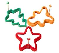 Christmas Pancake Mold - Cookie Cutter | Fried Egg Moulds for Frying pan | Pancake Maker Molds Shaper Tool Omelette Maker for Frying Eggs