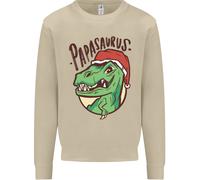 Christmas Papasaurus T-Rex Dinosaur Uomo Sweatshirt Jumper