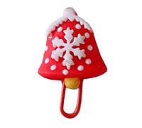 Christmas Paper Clip Rust Proof Bookmark Document Clamp Cute Paperclip for Office Kids Students (Bell)
