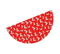 Christmas Party Decorations Fan Shaped Flag Polyester Door Curtain For Indoor Outdoor Holidays Celebration Christmas Fan Flag Decoration