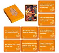 Christmas Party Drinking Game, 50 pezzi Drinking Cards, Gioco di drinking per adulti, gioco di drinking per la mamma e il divertimento delle carte, gioco di drinking per adulti, gioco di drinking per