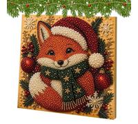 Christmas Pearl Art Painting Kits Cute Santa Snowman Reindeer with Frame