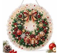 Christmas Pearl Diamond Painting Suncatcher Kit with Hanging Chain (E)