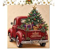 Christmas Pearl diamondd painting Kit | 7.9in Diy Gem Art With Frame