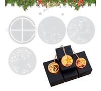 Christmas Pendant Silicone Mold | Easy Release Flexible Resin Mold | Christmas Tree & Reindeer Ornament Molds | for Epoxy, Plaster, Crafts, Kids Adults Home School Classroom