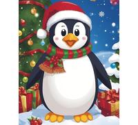 Christmas Penguin Notebook / Journal: Holiday Gift for Kids, Teens, Christmas Lovers, Stocking Fillers or Secret Santa. 110 Lined Pages