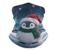 Christmas Penguin Scaldacollo Elastico Headwrap Multiuso Sciarpa A Mezza Faccia per Yoga Campeggio Elegante Passamontagna