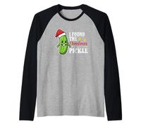 Christmas Pickle Tradition Funny I Found The Christmas Pickle Maglia con Maniche Raglan