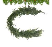 Christmas pine garland, artificial Christmas greenery garland made of PVC, dense fir garlnd for door, window & indoor-outdoor decoration, festive decorative garlnd for Christms & winter