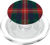 Christmas Plaid Phone Pro Rosso Verde Tartan Holiday Pattern PopSockets PopGrip per MagSafe