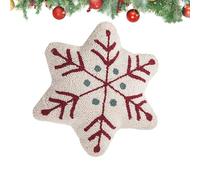 Christmas Plush Pillow - 16.55 Inches, Snowflake Pillow, Soft Texture | Decorative Winter Party Pillows, Christmas Plush Cushion For Home Office College Dorm Farmhouse Apartment Hotel