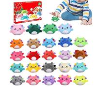 Christmas Plush Toys Countdown - Calendar 24 Days Axolotl Keychain Advent