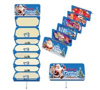 Christmas Porta Soldi | Idea Regalo Festa | Bustine Babbo Natale Con 10 Scomparti,Per Uomo Donna Ragazzi Ragazze Moglie Marito Figlia Famiglia Amici