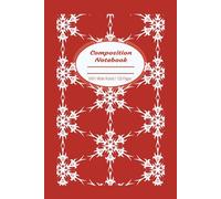 Christmas Print / Holiday Composition Notebook / Christmas Classic / Kid Gift Ideas / Creative Writing / Teen / Teacher / Student / 6 x 9 / 120 Pages / Lined / Wide Ruled