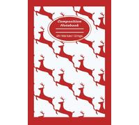 Christmas Print / Holiday Composition Notebook / Christmas Classic / Kid Gift Ideas / Creative Writing / Teen / Teacher / Student / 6 x 9 / 120 Pages / Lined / Wide Ruled