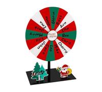 Christmas Prize Wheel | Table Top Game Spinner Wheel | Erasable Board Games & Equipment For Christmas Party Carnivals Events Trade Shows Home Education Classroom