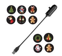 Christmas Projector Lghts Outdoor - USB 360-Degree, Rotatable Waterproof Holiday Decorations | Festive Design Outdoor Garden, Wall, Tree, Decor 10 Patterns Projector For Thanksgiving School, Party, Bi