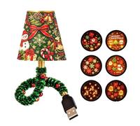 Christmas Projector Lights USB Plug And Play Holiday Indoor HD Night Light | Christmas Themed Projector, 27cm, For Apartment Farmhouse Dormitory Car Interior Living Room Bedroom Game Room