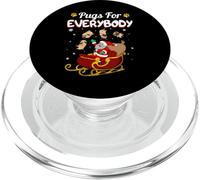 Christmas Pugs For Everybody Santa's Sleigh Pug Dog lover PopSockets PopGrip per MagSafe
