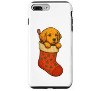 Christmas Puppy in Stocking Cute Holiday Dog Winter Custodia per iPhone 7 Plus/8 Plus