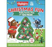 Christmas Puzzle and Play: Build With 100 Pieces!: Holiday Puzzle and Building Set With Hidden Objects, Stickers and Plus-plus Building Blocks for Kids Ages 5 and Up