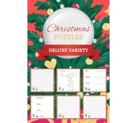 Christmas Puzzle Book: Perfect Stocking Stuffer | Word Searches, Crosswords, Number Searches, Mazes, Word Scrambles, and Missing Vowels | 6x9 inches, 110 pages | 50+ Puzzles
