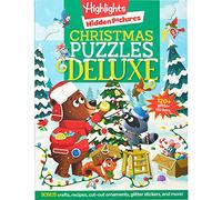 Christmas Puzzles Deluxe: Holiday-Themed Activity Book with Christmas Puzzles and Creative Crafts, Christmas Gift for Kids Ages 4-8